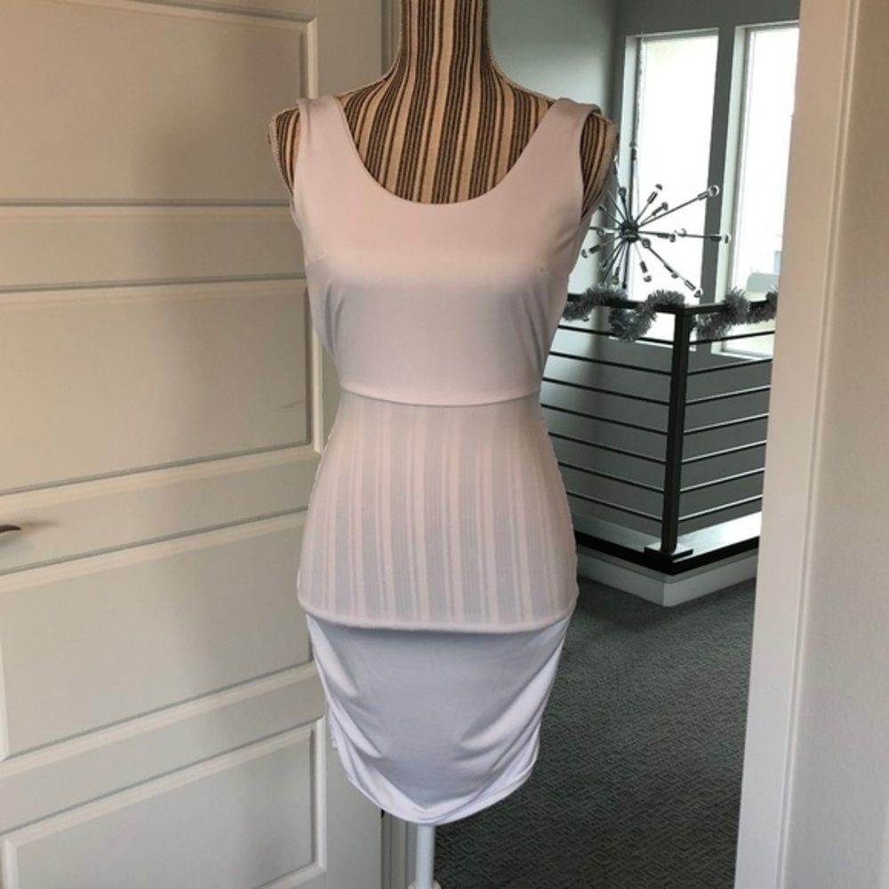 Backless White Mini Dress